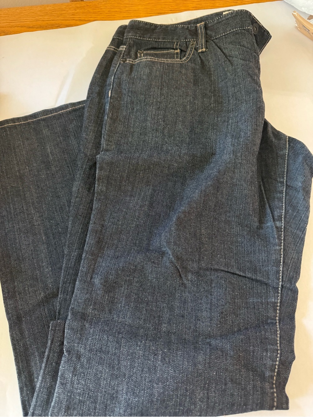 LOFT CURVY boot  Jeans in Dark blue denim women’s jeans sz 12
